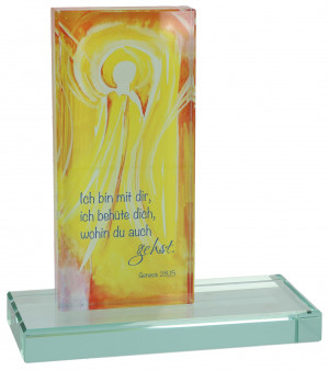 Glasstele - Schutzengel
