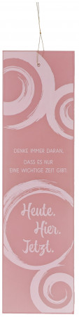 Glasrelief zum Aufhängen - Heute, Hier und Jetzt