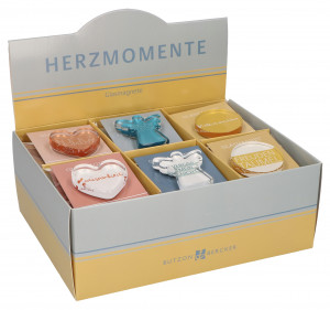 Display mit Glasmagneten - Herzmomente