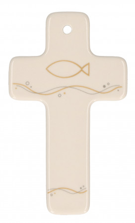Porzellankreuz - Gottes Segen