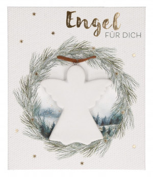 Anhänger aus Porzellan - Engel für dich