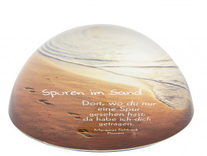 Briefbeschwerer Spuren im Sand