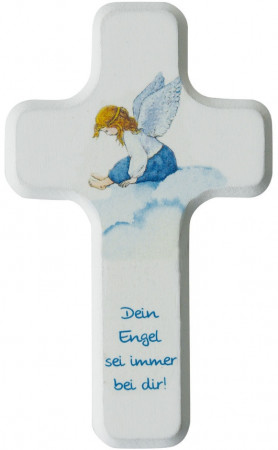 Kinderholzkreuz - Dein Engel sei immer bei dir