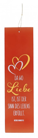 Glasrelief zum Aufhängen - Liebe