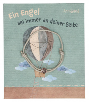 Textil-Armband - Ein Engel sei immer an deiner Seite