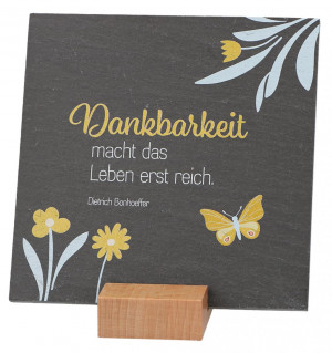 Schiefertafel - Dankbarkeit