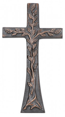 Stehkreuz aus Bronze - Baum des Lebens