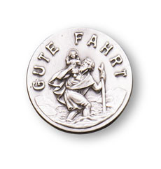 Metallplakette Christophorus