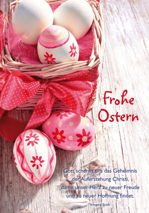 Doppelkarte Frohe Ostern