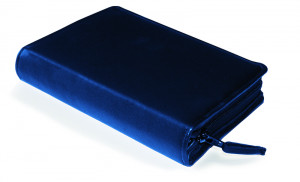 Gotteslobhülle Rindsleder DELUXE ohne Prägung blau
