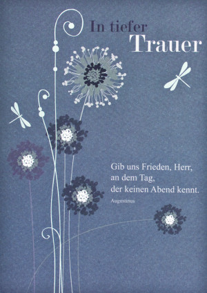 In tiefer Trauer