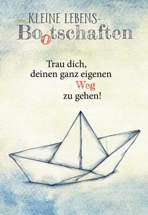 Klappkarte Kleine Lebens-Bootschaften