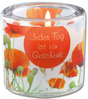 Glaswindlicht - Jeder Tag ist ein Geschenk