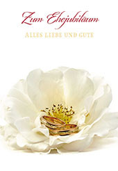 Glückwunschkarte Zum Ehejubiläum alles Liebe und Gute