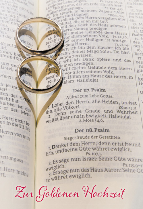 Glückwunschkarte Zur Goldenen Hochzeit