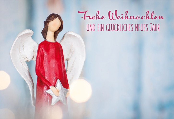 Glückwunschkarte - Frohe Weihnachten und ein glückliches neues Jahr