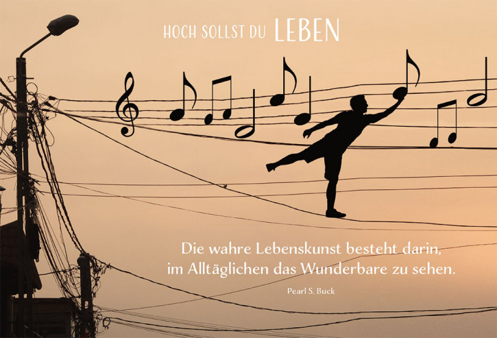 Geburtstagskarte - Hoch sollst du leben