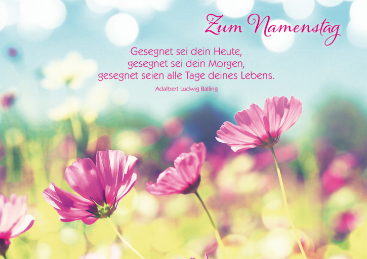 Postkarte Zum Namenstag