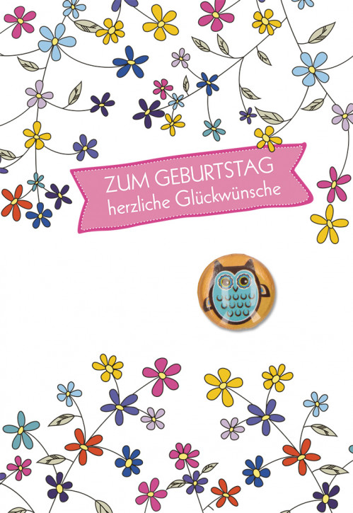 Glückwunschkarte Zum Geburtstag herzliche Glückwünsche