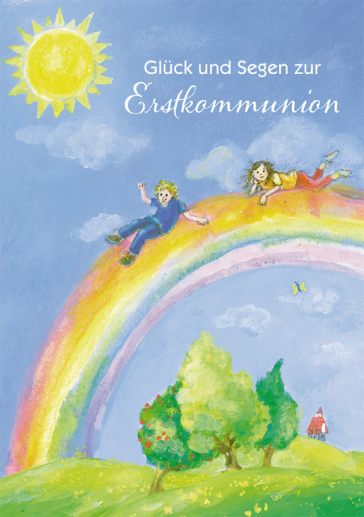Glückwunschkarte Glück und Segen zur Erstkommunion