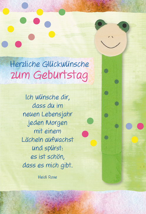 Glückwunschkarte zum Kindergeburtstag Herzliche Glückwünsche zum Geburtstag