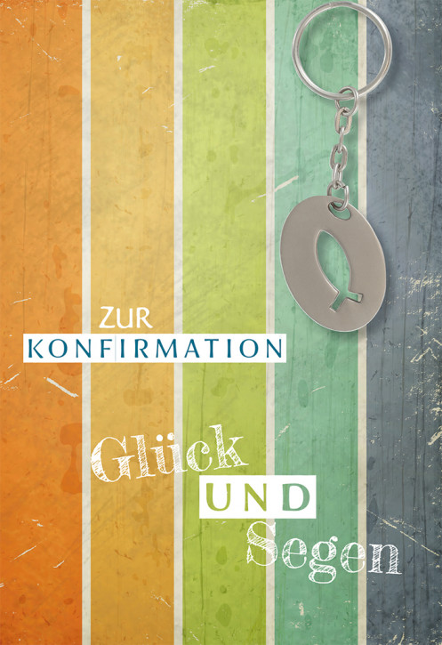 Glückwunschkarte Zur Konfirmation Glück und Segen