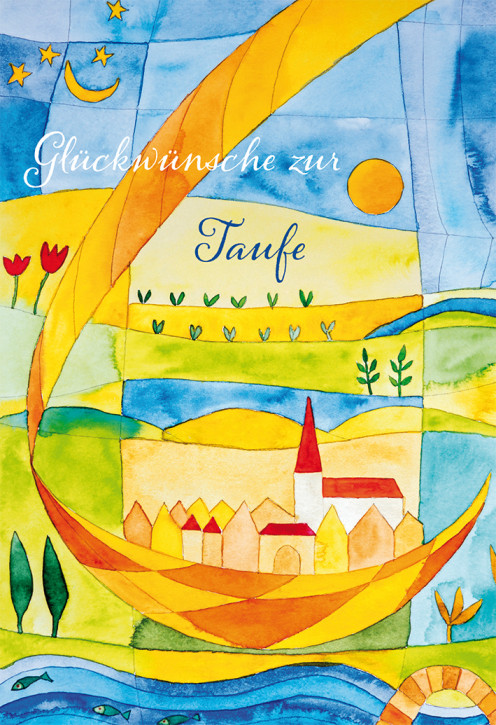 Glückwunschkarte Glückwünsche zur Taufe