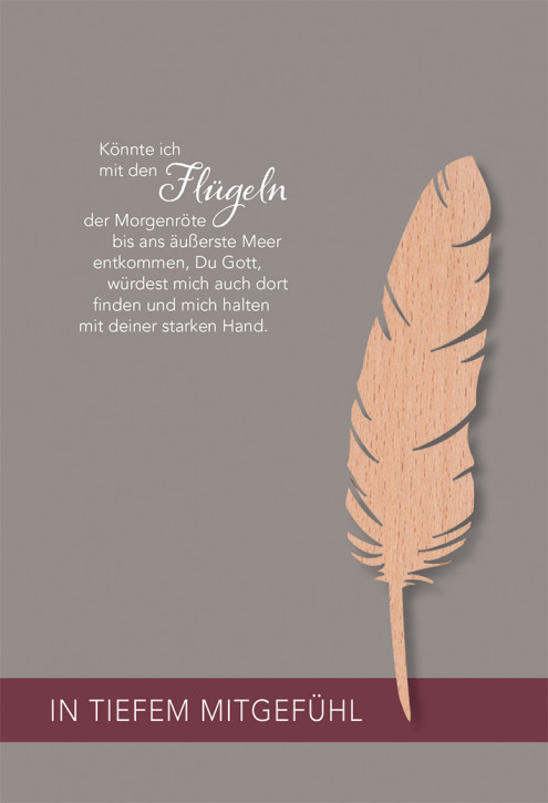 Trauerkarte In tiefem Mitgefühl