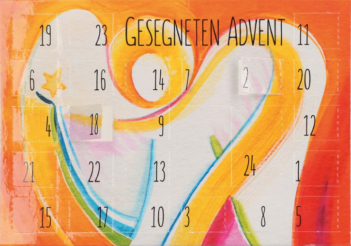 Adventskalenderkarte - Adventswünsche für jeden Tag