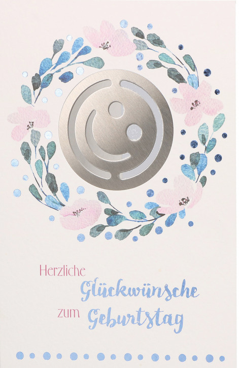 Glückwunschkarte - Herzliche Glückwünsche zum Geburtstag