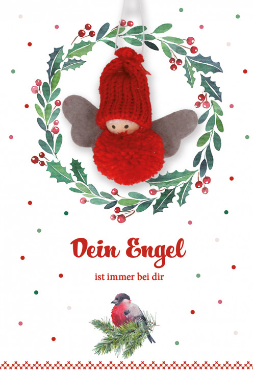 Weihnachtskarte - Dein Engel ist immer bei dir