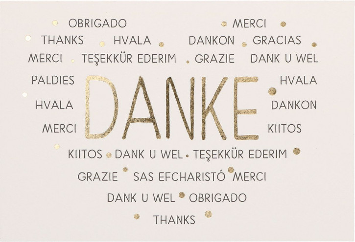 Dankeskarte - Danke