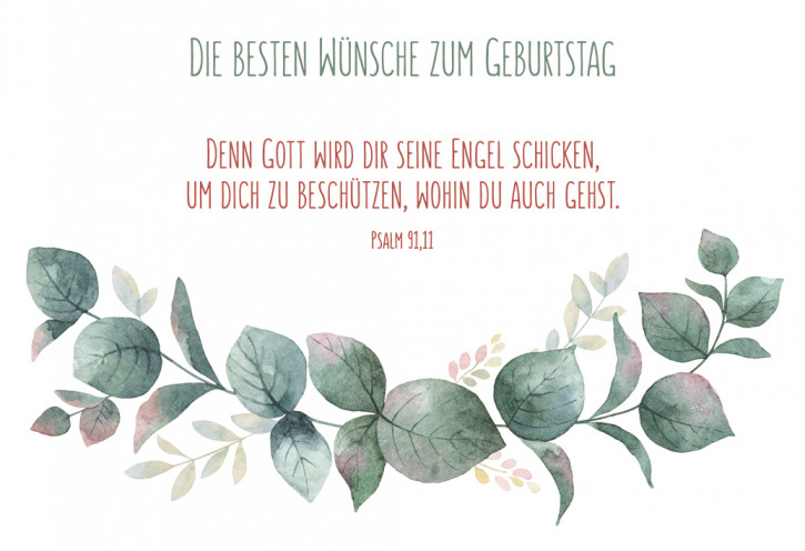 Geburtstagskarte - Die besten Wünsche zum Geburtstag