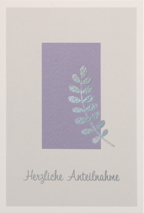 Trauerkarte - Herzliche Anteilnahme