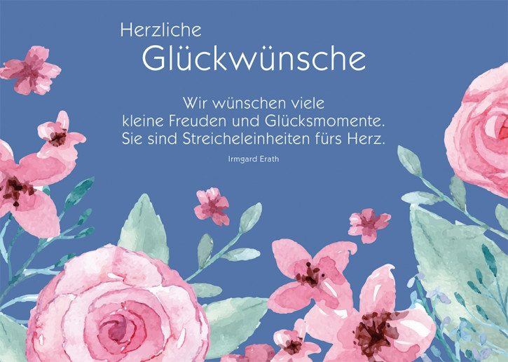 Geburtstagskarte - Herzliche Glückwünsche