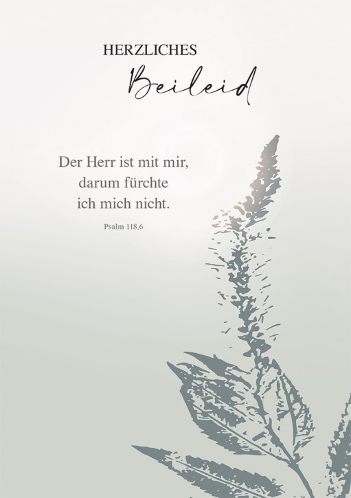 Trauerkarte - Herzliches Beileid