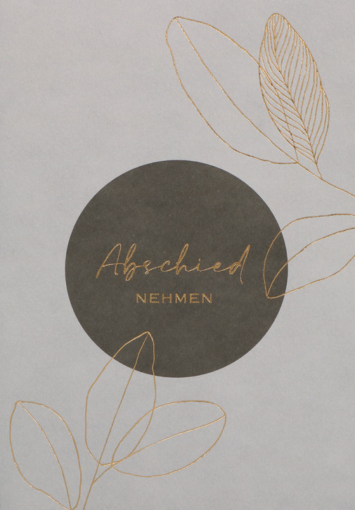 Trauerkarte - Abschied nehmen