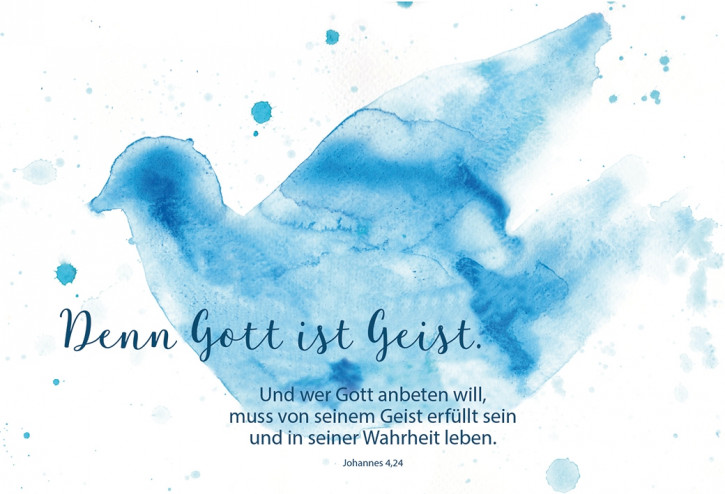 Glückwunschkarte zur Firmung - Denn Gott ist Geist