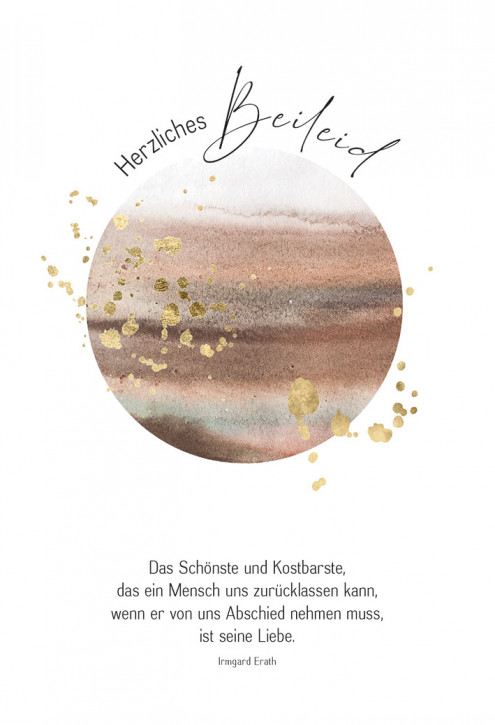 Trauerkarte - Herzliches Beileid