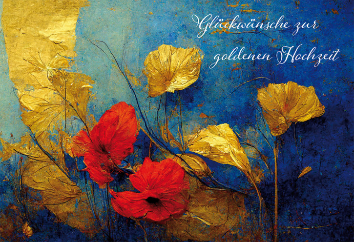 Glückwunschkarte - Glückwünsche zur goldenen Hochzeit