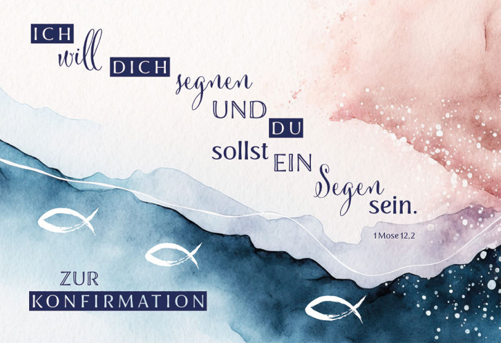 Glückwunschkarte - Zur Konfirmation