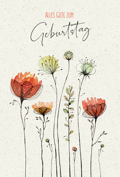 Geburtstagkarte - Alles Gute zum Geburtstag