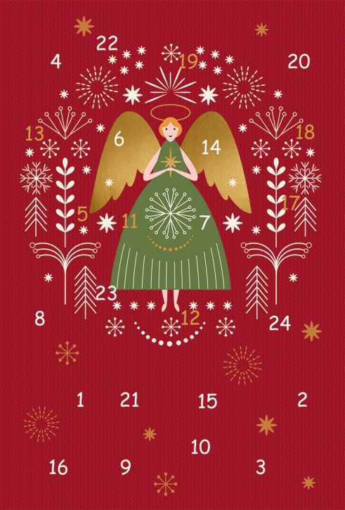 Adventskalenderkarte - Himmlische Zeit für mich