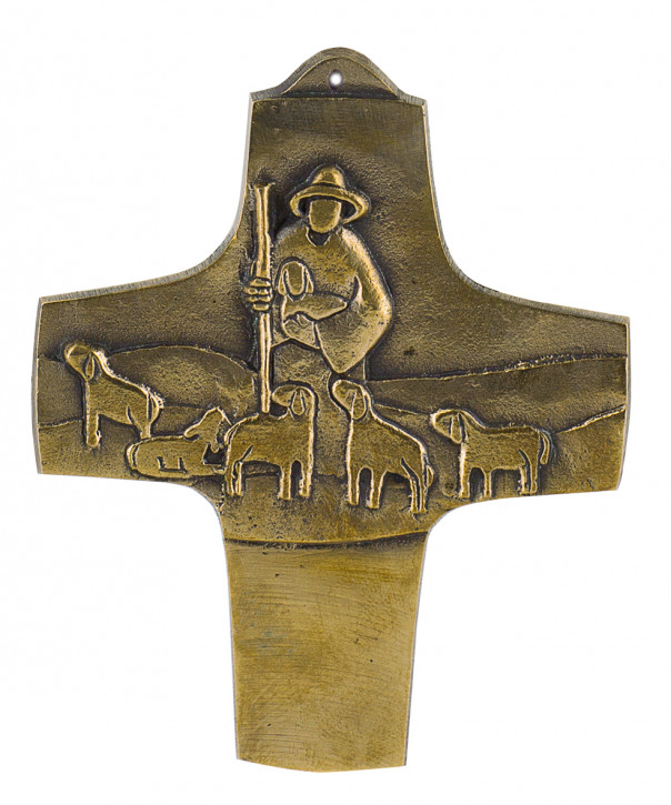 Bronzekreuz Der Herr ist mein Hirte