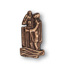 Bronzeplakette Christophorus