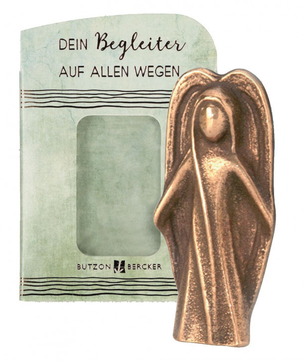 Kleiner Begleiter aus Bronze - Schutzengel