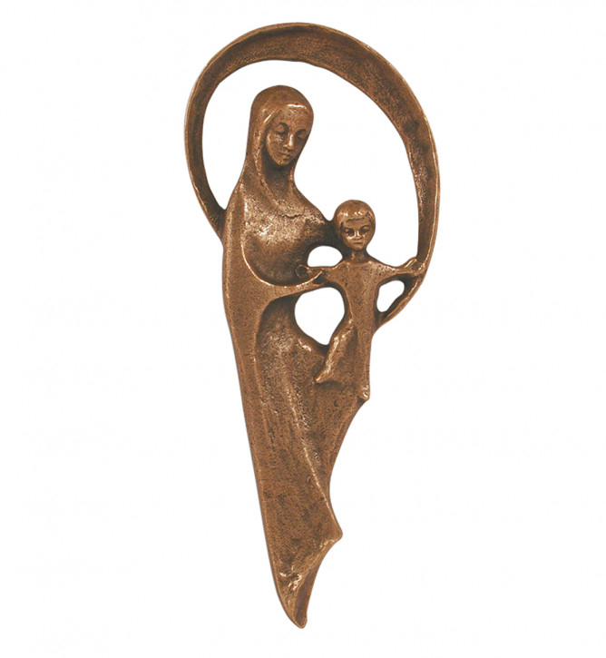 Bronzerelief Madonna