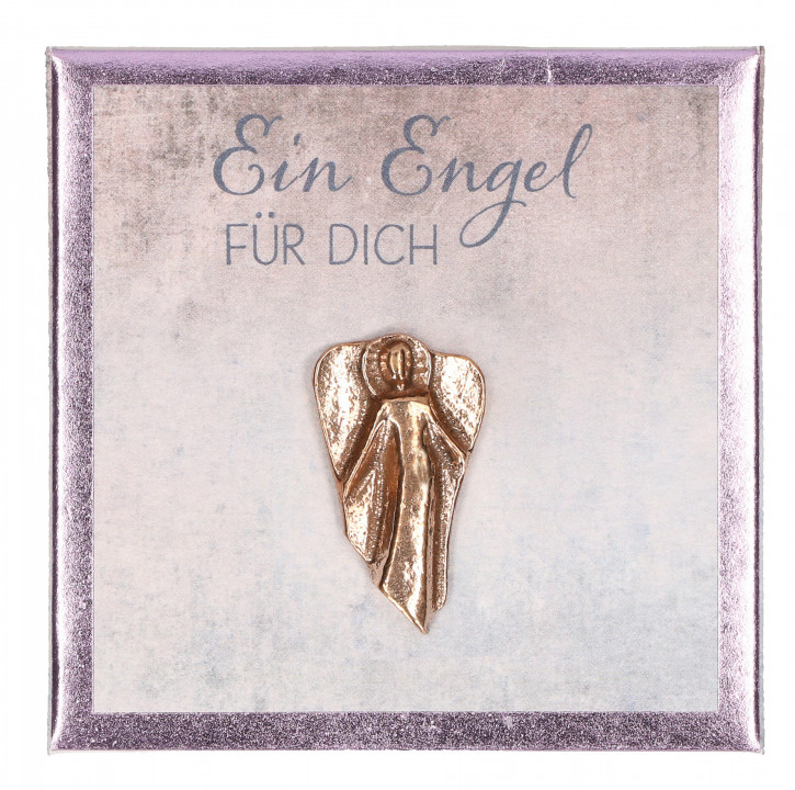 Engel-Plakette aus Bronze - Ein Engel für Dich