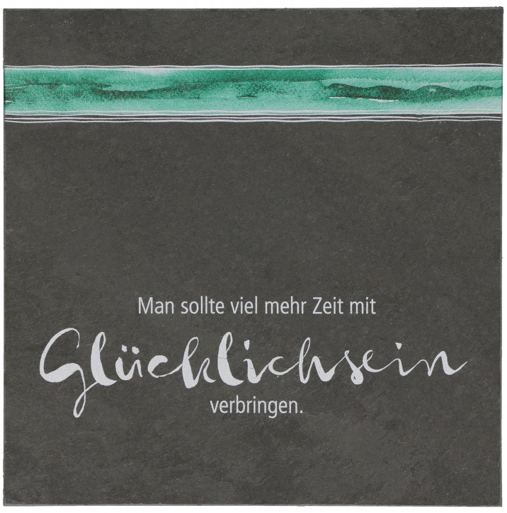 Schiefertafel - Glücklichsein