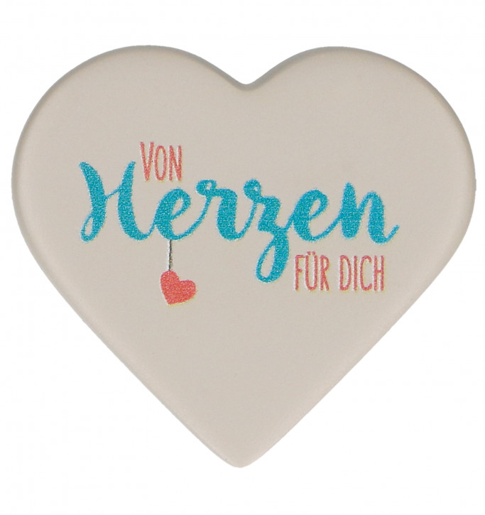 FeinbetonMagnet-Herz - Von Herzen für dich